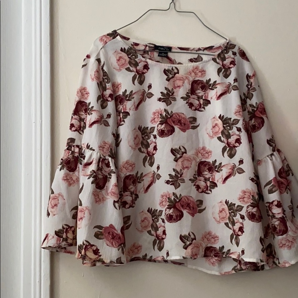 Floral design dress shirt.